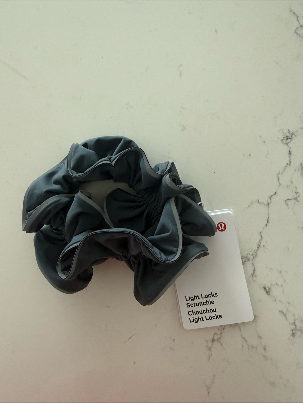 NWT Lululemon Light Locks Scrunchie in Oil Blue